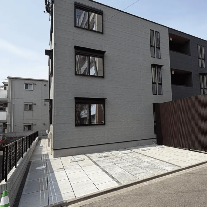 長方形レイアウトの施工例