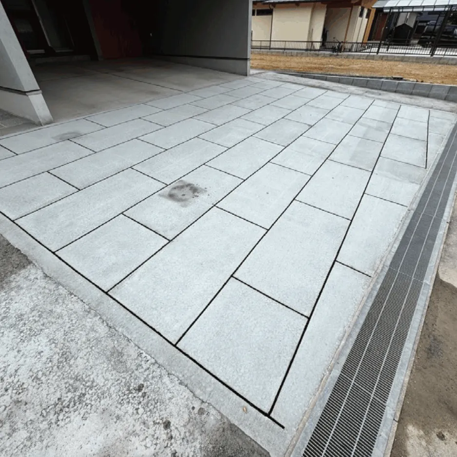 長方形レイアウトの施工例