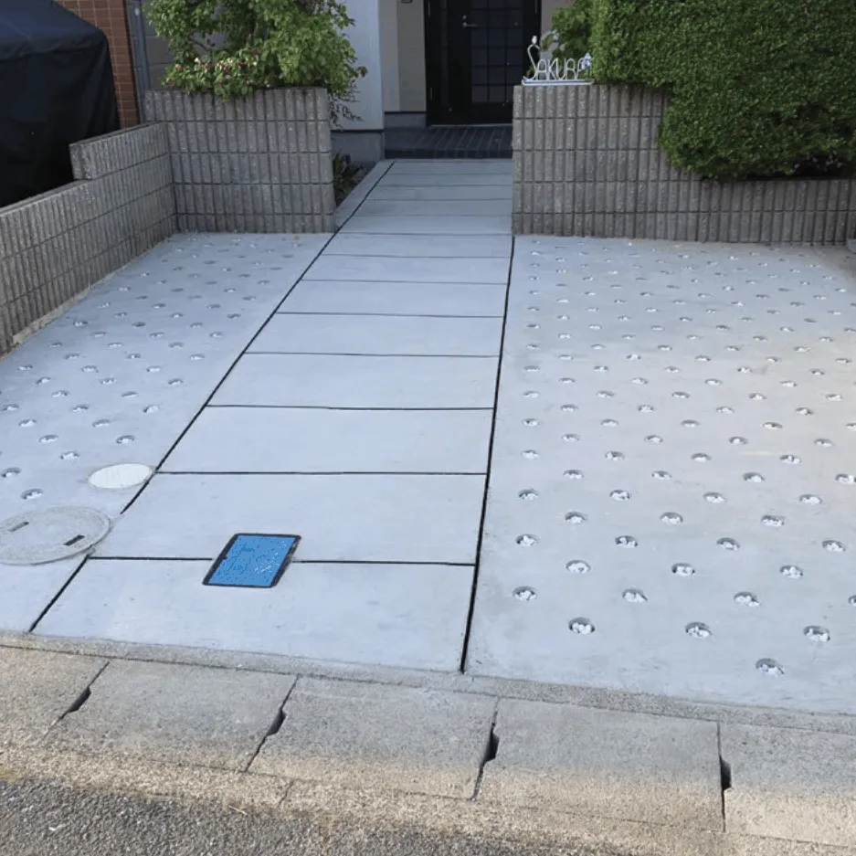 長方形レイアウトの施工例
