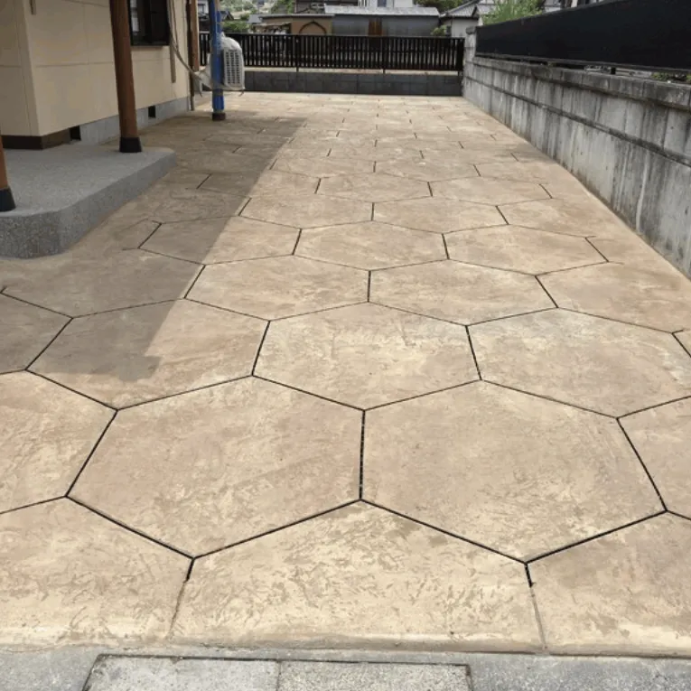 六角形レイアウトの施工例
