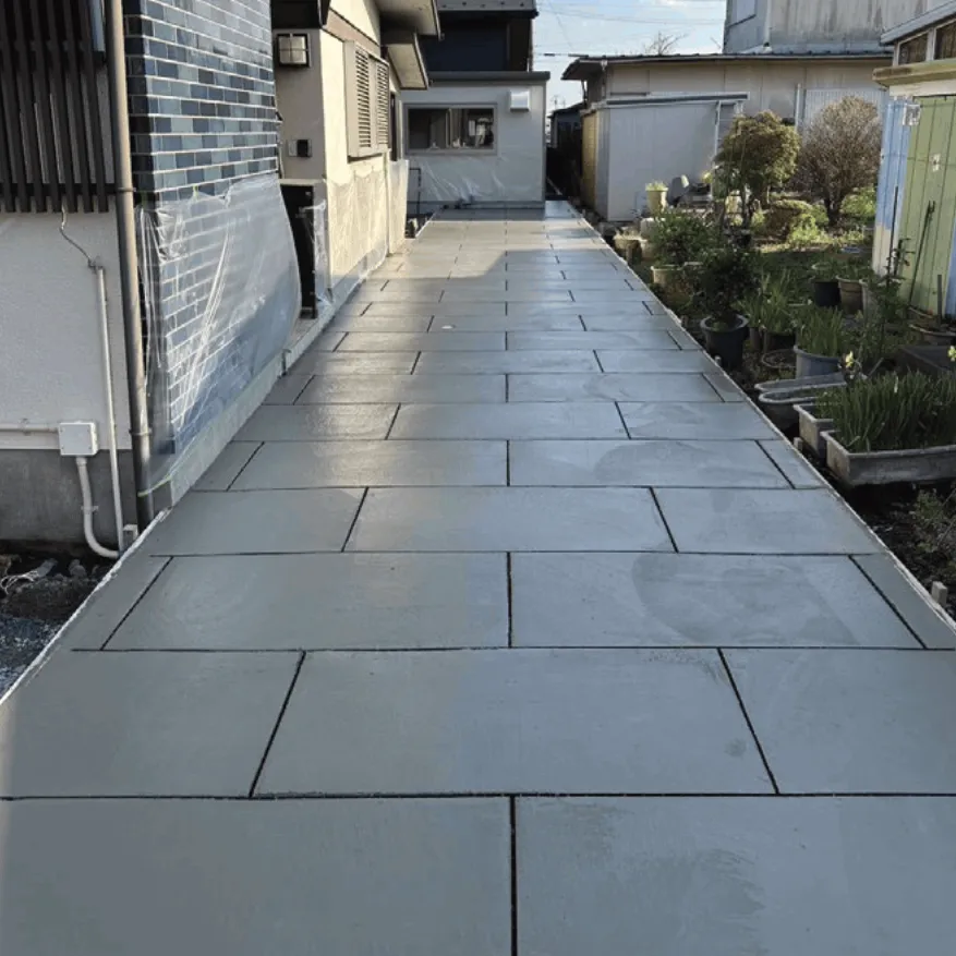 長方形レイアウトの施工例