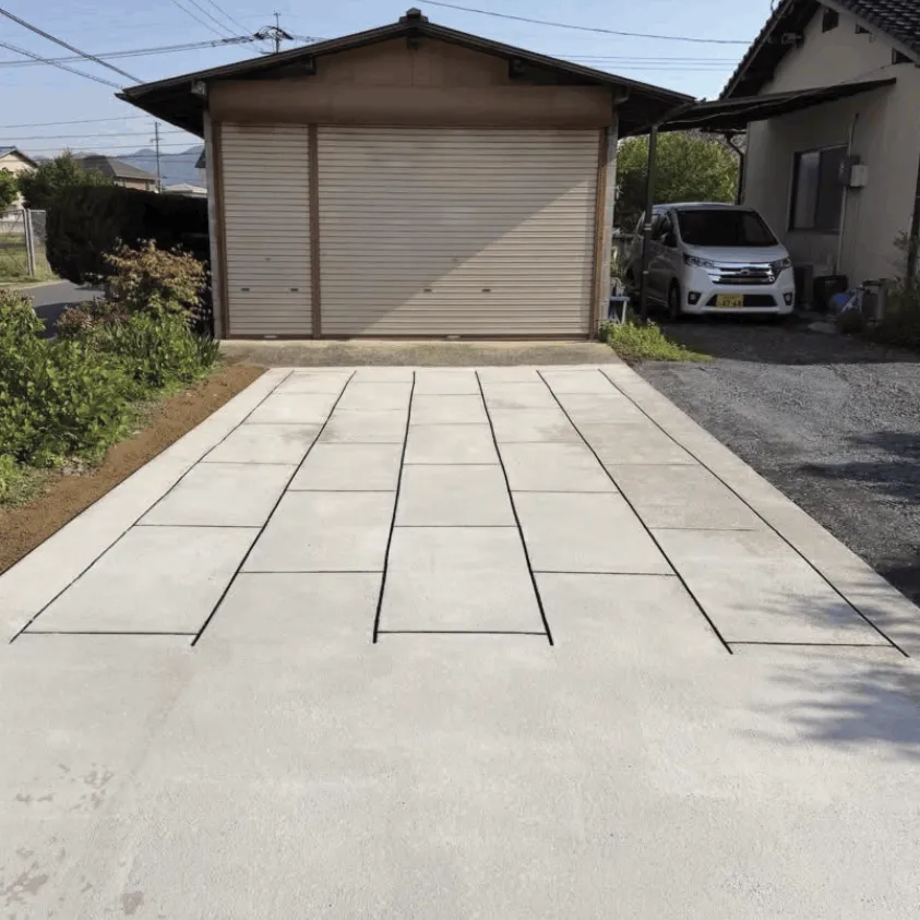 駐車場の舗装の施工例
