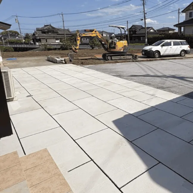 長方形レイアウトの施工例