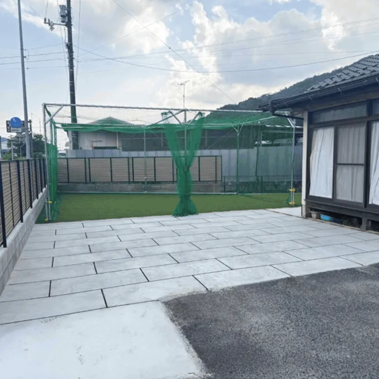 長方形レイアウトの施工例
