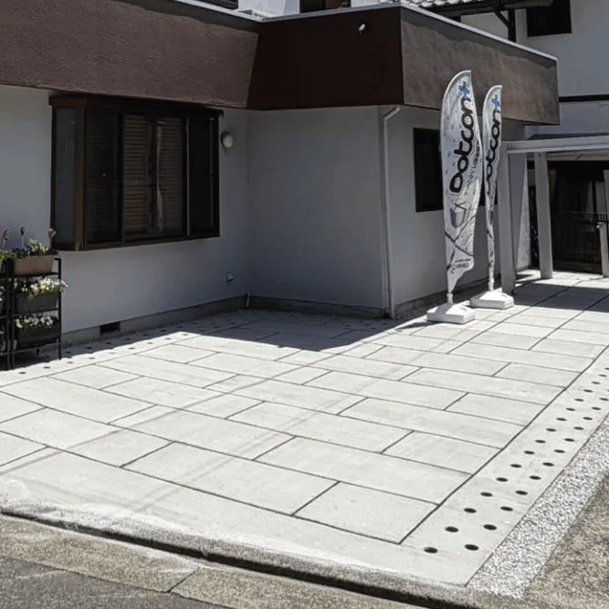 長方形レイアウトの施工例